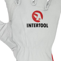 Перчатка кожаная из высококачественной овечьей кожи 10", Driver Style INTERTOOL SP-0170
