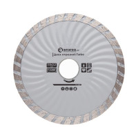 Диск отрезной TURBO 115 мм, алмазный 16-18% INTERTOOL CT-2001