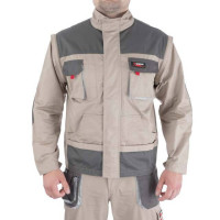 Куртка рабочая 2 в 1, 100% хлопок, плотность 180 г/м², XXL INTERTOOL SP-3035