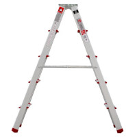 Стремянка алюминиевая, двухсторонняя, 5 сход., высота 1,09 м INTERTOOL LT-1105