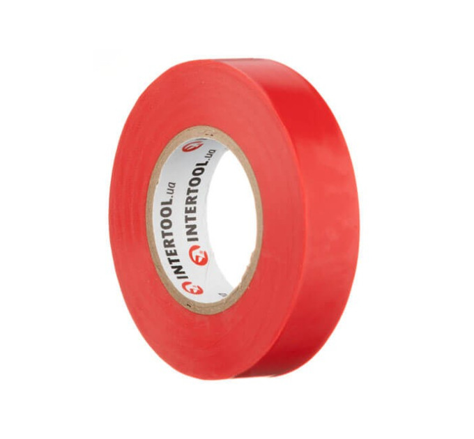 Лента изоляционная 20 м, 17*0.15 мм, красная INTERTOOL IT-0050
