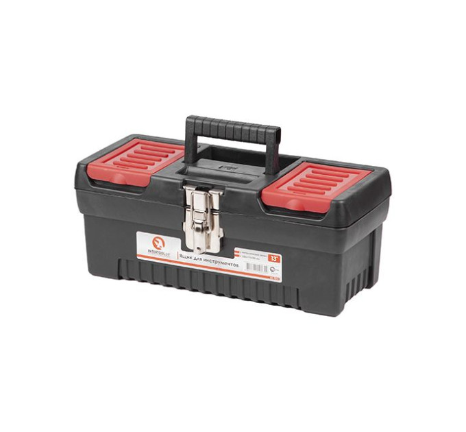 Ящик для инструментов с металлическими замками 13" 330*177*135 мм INTERTOOL BX-1013