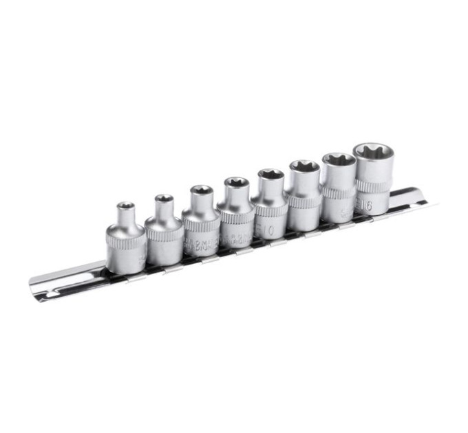 Набор головок TORX, E5-E16, 3/8", 8 ед. INTERTOOL ET-6015