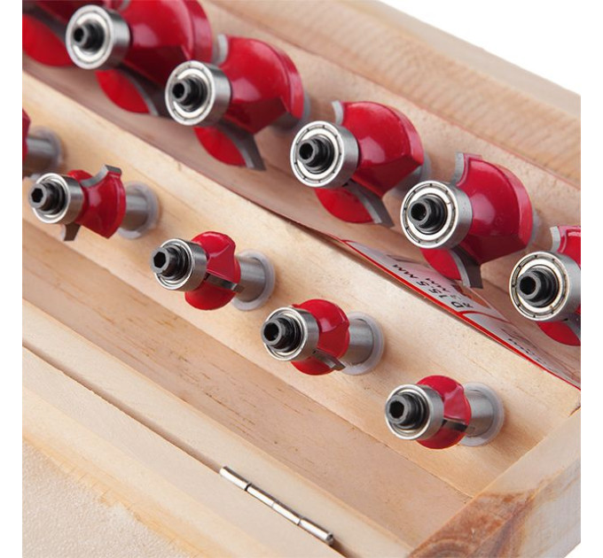 набор фрезы калечных, 12 ед. INTERTOOL HT-0077