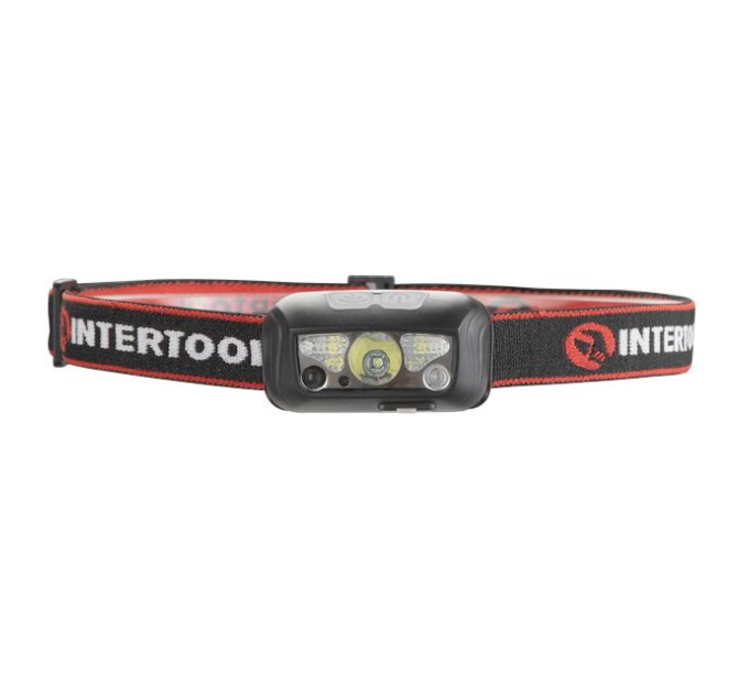 Фонарь налобный аккумуляторный, 6 режимов работы, сенсор, STORM INTERTOOL LB-0310