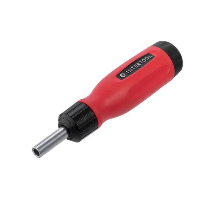 отвертка реверсивная с комплектом насадок 12 ед. INTERTOOL VT-1003