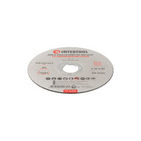 Диск отрезной по металлу 125*1.6*22.2 мм INTERTOOL CT-4008