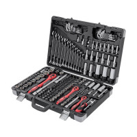 Профессиональный набор инструментов 1/4", 3/8", 1/2", 176 ед., Cr-V INTERTOOL ET-7176