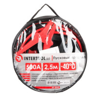 Пускові дроти 500 А, 2.5 м, до -40°C, чохол INTERTOOL AT-3045
