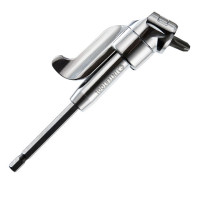 Угловой адаптер для отверточных насадок 1/4", CrV INTERTOOL VT-0106