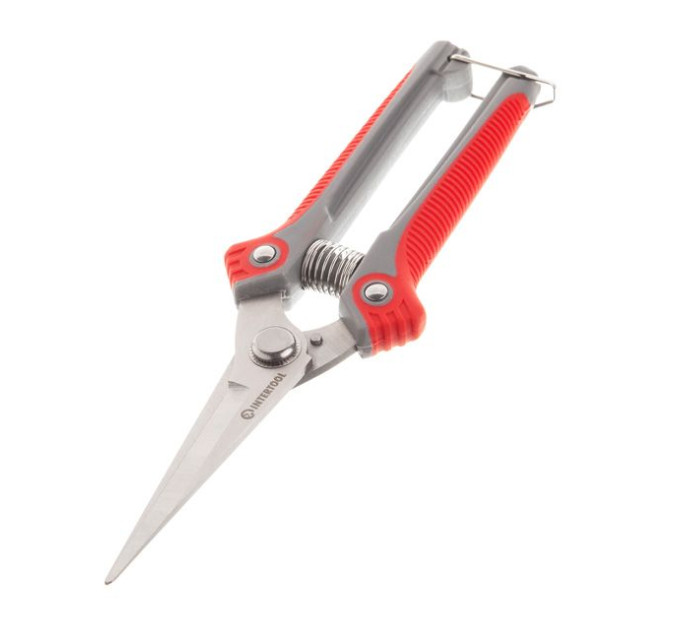 Секатор для винограду 200 мм, INOX, двокомпонентна рукоятка INTERTOOL FT-1015