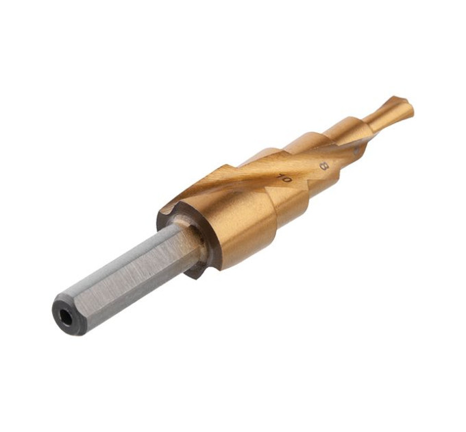 Свердло ступінчасте по металу спіральне 4-12 мм INTERTOOL SD-5833