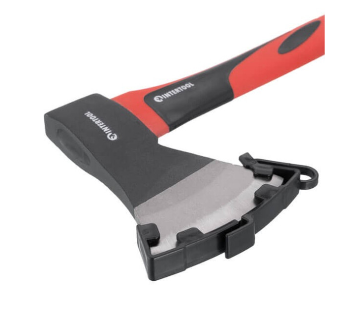 Сокира 800 г, ручка з фібергласу INTERTOOL HT-0262