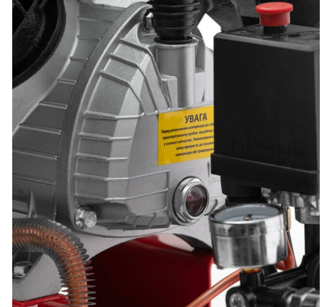 Компрессор 50 л, 2,23 кВт, 220 В, 10 атм, 354 л/мин, 2 цилиндра INTERTOOL PT-0004