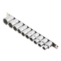 Набор головок на планке 10-24 мм, 1/2", 10 ед. INTERTOOL ET-6011