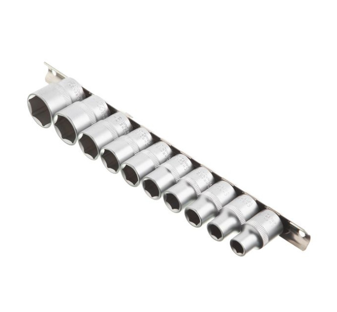 Набор головок на планке 10-24 мм, 1/2", 10 ед. INTERTOOL ET-6011