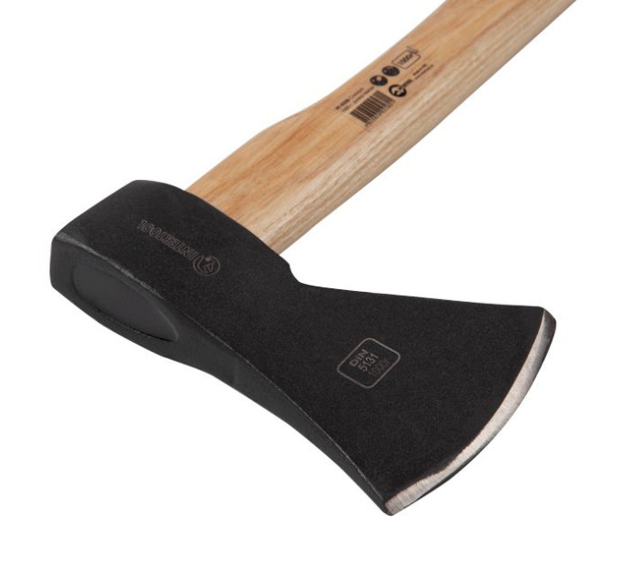 Топор 1000 г, ручка пекан, 48-57 HRC INTERTOOL HT-0258