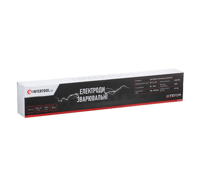 Электроды сварочные 6013, Ø 4 мм, уп. 5 кг, STORM INTERTOOL EW-5040