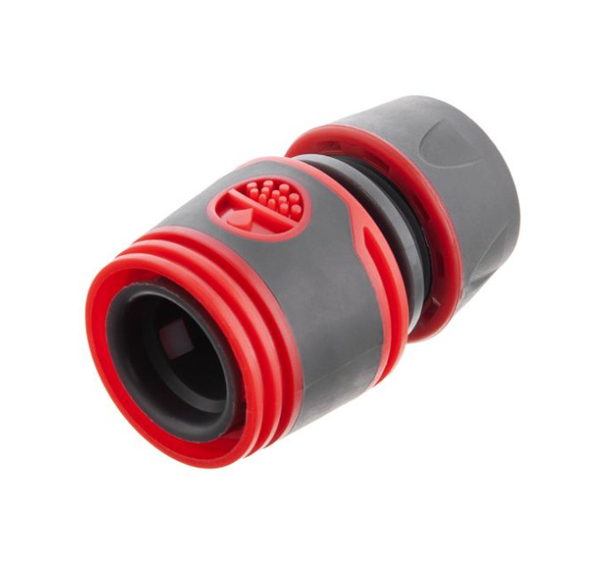 Коннектор с аквастопом 1/2" для шланга 1/2" INTERTOOL GE-1119