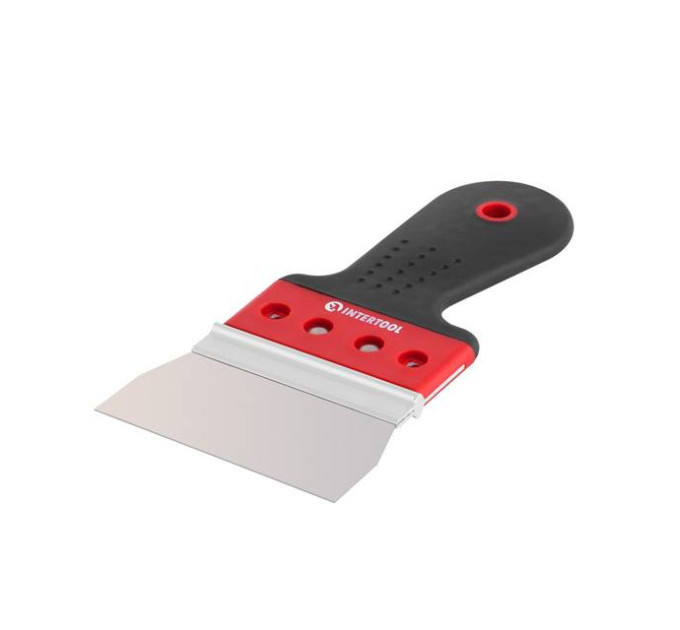 Шпатель из нержавеющей стали 100 мм, проф INTERTOOL KT-2670