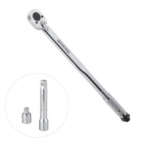 Ключ динамометрический STORM, 1/2", 28-210 Нм, переходник 1/2"х3/8", удлинитель 125 мм, 1/2" INTERTOOL XT-9007
