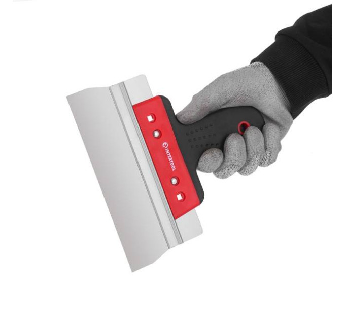Шпатель из нержавеющей стали 200 мм, проф INTERTOOL KT-2680