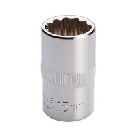 Головка двенадцатигранная STORM 1/2", 15 мм INTERTOOL ET-0215