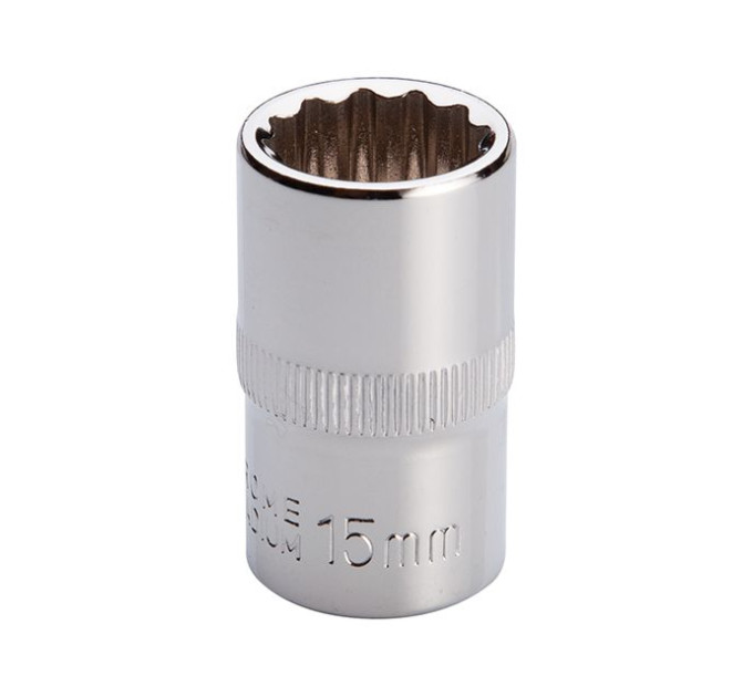 Головка двенадцатигранная STORM 1/2", 15 мм INTERTOOL ET-0215