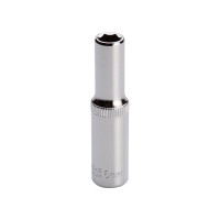 Головка шестигранная удлиненная STORM 1/4", 6 мм, Cr-V INTERTOOL ET-0456
