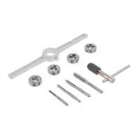набор плашек M4-M8, метчиков M4-M8, 10 ед. INTERTOOL SD-8025