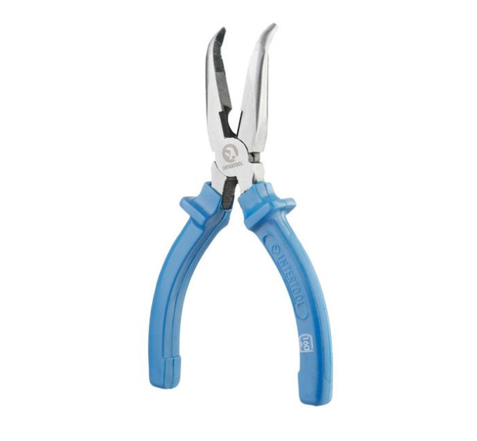 Долгогубцы изогнутые 160 мм INTERTOOL HT-0124