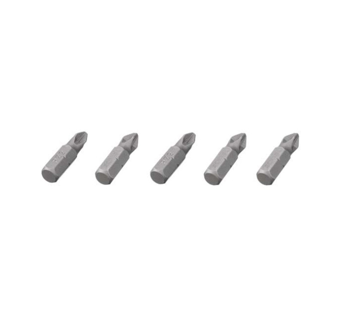 Комплект насадок викруткових PZ2, ACR, S2, 5 од., STORM INTERTOOL VT-0209