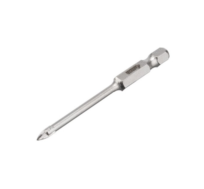 Сверло по стеклу и керамике 4 мм, HEX 1/4" (6.35 мм) INTERTOOL SD-0284