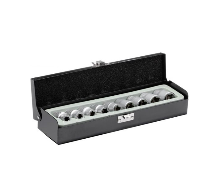 Набор головок TORX, E10-E24, 1/2", 9 ед. INTERTOOL ET-6014