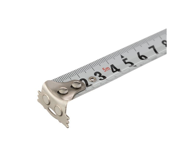 Рулетка з металевим полотном 5 м, три стопора полотна INTERTOOL MT-0105