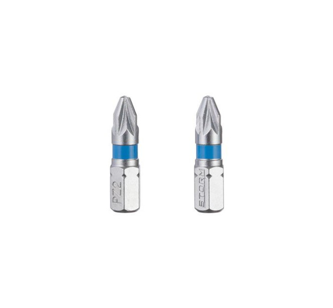 Комплект викруткових насадок PZ2, S2, 2 од., STORM INTERTOOL VT-0221