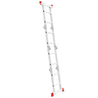 Лестница из алюминия, многофункциональная, трансформер, 4*2, 2,38м INTERTOOL LT-0028