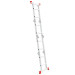 Лестница из алюминия, многофункциональная, трансформер, 4*2, 2,38м INTERTOOL LT-0028