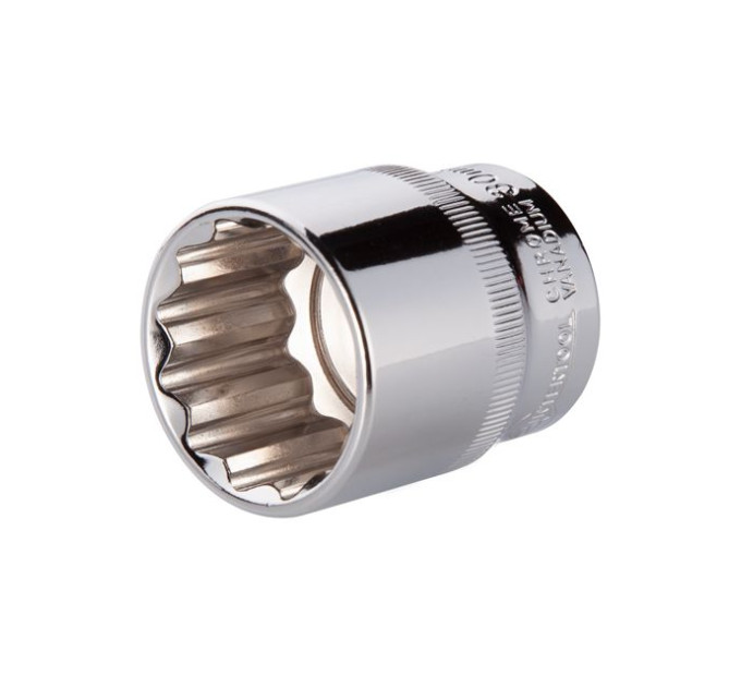 Головка двенадцатигранная STORM 1/2", 27 мм INTERTOOL ET-0227