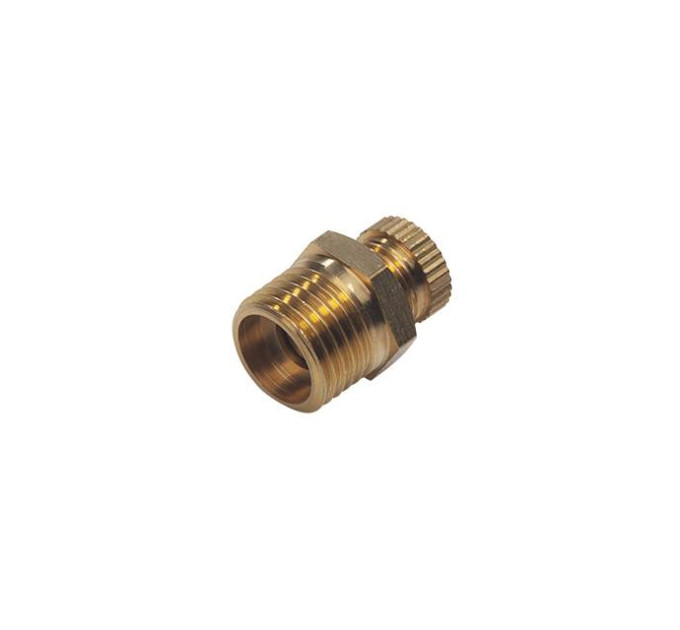Клапан зливний для компресорів 1/4", круглий вентиль, латунь INTERTOOL PT-5020