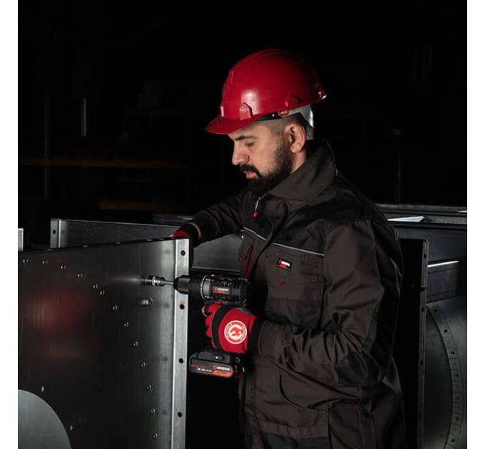 Куртка рабочая 80% полиэстер, 20% хлопок, плотность 260 г/м², L INTERTOOL SP-3003