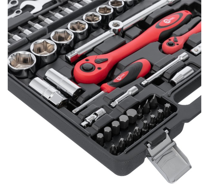 Профессиональный набор инструментов 1/2", 1/4", 82 ед., Cr-V INTERTOOL ET-6082