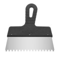 Шпатель из нержавейки 200 мм, с зубом 6*6 мм INTERTOOL KT-2206