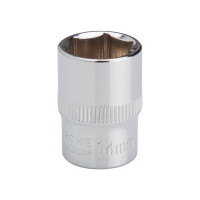 Головка шестигранная STORM 3/8", 14 мм, Cr-V INTERTOOL ET-0414