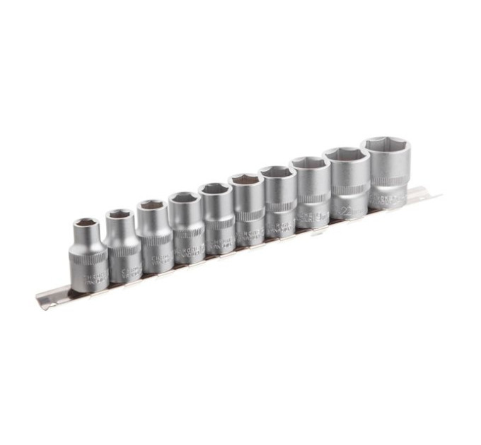 Набор головок на планке 10-24 мм, 1/2", 10 ед. INTERTOOL ET-6011