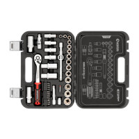 Набор инструментов 39 ед., STORM 3/8", Cr-V INTERTOOL ET-8039
