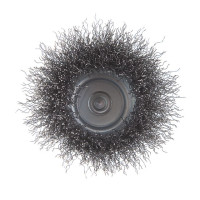 Щетка чашечная 75 мм для дрели, 1/4" (крученая проволока) INTERTOOL BT-9075
