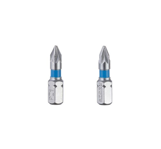Комплект викруткових насадок PZ1, S2, 2 од., STORM INTERTOOL VT-0220
