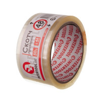 Скотч прозорий 50 м, 48 мм, 44 мкм INTERTOOL KT-0902