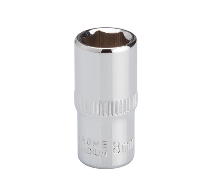 Головка шестигранная STORM 1/4", 8 мм, Cr-V INTERTOOL ET-0438